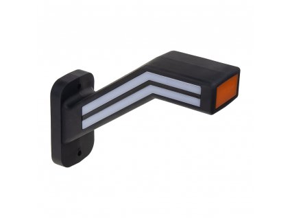 Poziční LED (tykadlo) gumové levé - červeno/bílo/oranžové, 12-24V,ECE - trl190L