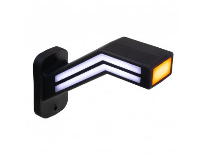 Poziční LED (tykadlo) gumové levé - červeno/bílo/oranžové, 12-24V,ECE - trl191L