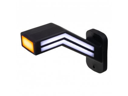 Poziční LED (tykadlo) gumové pravé - červeno/bílo/oranžové, 12-24V,ECE - trl191R