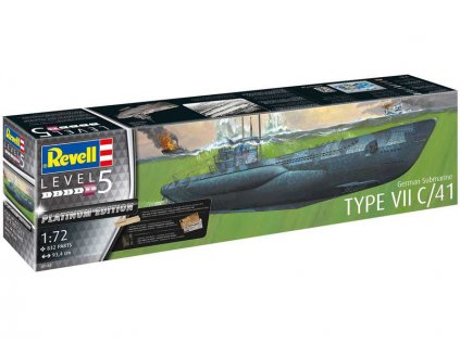 Revell ponorka Typ VII C/41 (Platinum Edition) (1:72) - RVL05163