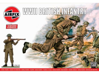 Airfix figurky - WWII British Infantry (1:32) (Vintage) - AF-A02718V