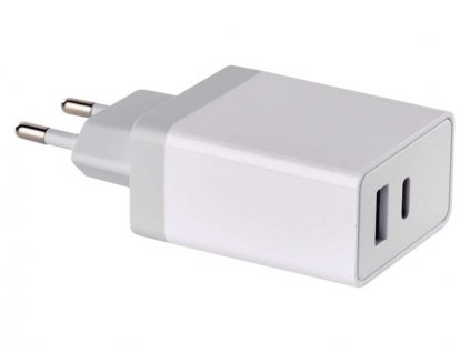 Síťový univerzální USB adaptér (zdroj) QC3.0 + PD 30W - EM-V0120