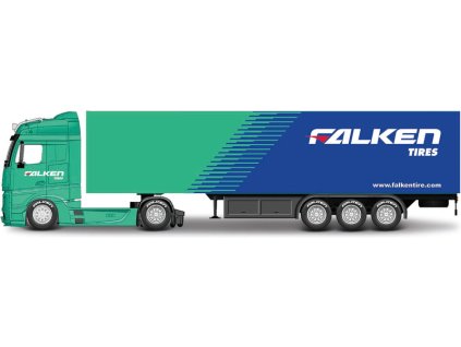 Bburago Mercedes Benz Actros Gigaspace 1:43 Falken Tires - BB18-31460F
