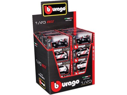 Bburago auta Race 1:43 (sada 24ks) - BB18-38010