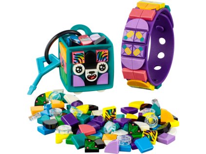 LEGO DOTs - Neonový tygr – náramek & ozdoba na tašku - LEGO41945