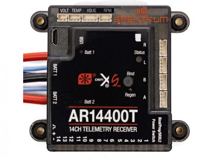 Spektrum přijímač AR14400T 14CH PowerSafe s telemetrií - SPMAR14400T