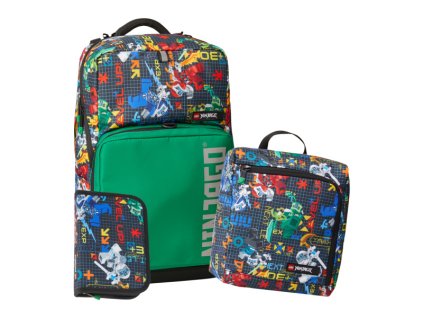 LEGO školní batoh Optimo Plus, 3 dílný set - Ninjago Prime Empire - LEGO20228-2203