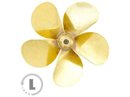 Raboesch lodní šroub tř.148 130mm M5 5-listý levý - KR-rb148-32