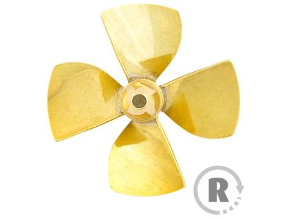 Raboesch lodní šroub tř.149 80mm M5 4-listý pravý - KR-rb149-15