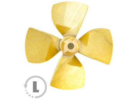 Raboesch lodní šroub tř.149 80mm M5 4-listý levý - KR-rb149-16