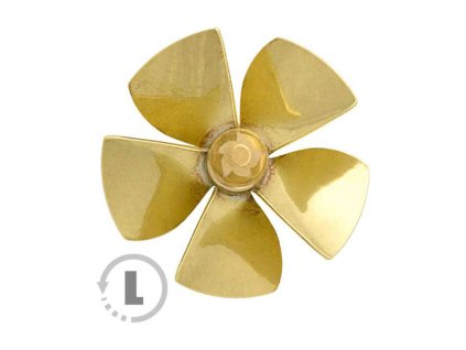 Raboesch lodní šroub tř.151 80mm M5 5-listý levý - KR-rb151-20