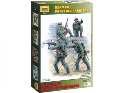 Zvezda figurky - němečtí Panzergrenadiers (1:35) - ZV-3582
