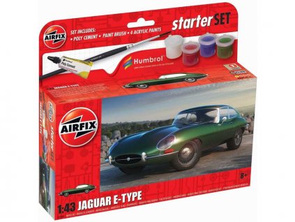 Airfix Jaguar E-Type (1:43) (sada) - AF-A55009