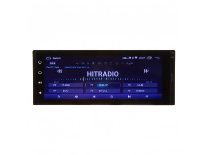 1DIN autorádio s 6,8" LCD, Android 10, WI-FI, GPS, Mirror link, Bluetooth, 2x USB - 80826A