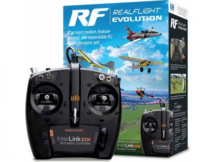 RealFlight Evolution RC letecký simulátor, ovladač InterLink DX - RFL2000