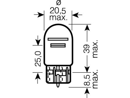 OSRAM 12V W21/5W (W3x16q) 21/5W standard (1ks) - OS7515