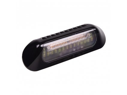 LED světlo nástěnné s výstražným světlem, černé, 35W, ECE R65 - wl-B035