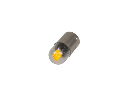 LED BAU15s oranžová, 12V, 1LED/COB, celosklo - 95125ora