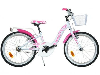 DINO Bikes - Dětské kolo 20" Girl White/Pink - DB-204R-05S
