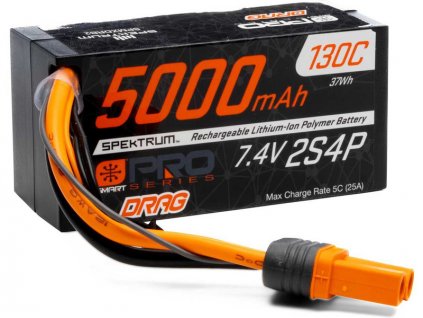 Spektrum Smart Drag Pro LiPo 7.4V 5000mAh 130C IC5 - SPMXDRB2