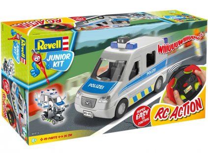 Revell Junior Kit - policejní dodávka (1:20) - RVL00972