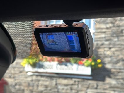 DUAL plochá 2K kamera s 3,5" LCD, GPS, WiFi, české menu - dvrb08dual