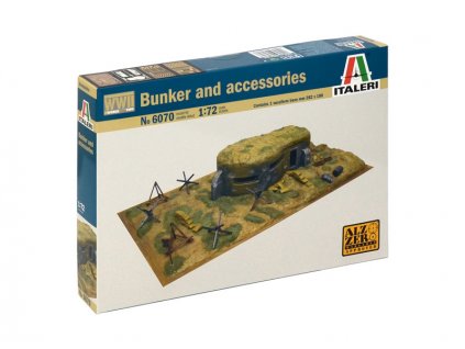Italeri diorama WWII bunkr s příslušenstvím (1:72) - IT-6070