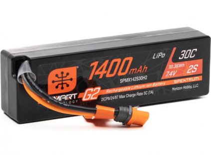 Spektrum Smart G2 LiPo 7.4V 1400mAh 30C IC2 - SPMX142S30H2