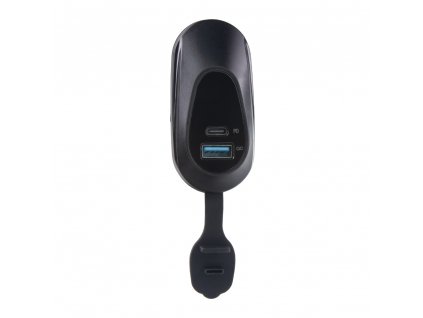 USB QC3.0 + USB-C zásuvka 12/24V, montáž na povrch - 34710.1