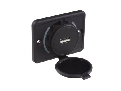 1x USB 2,4A zásuvka 12/24V, montáž na povrch - 34661.1