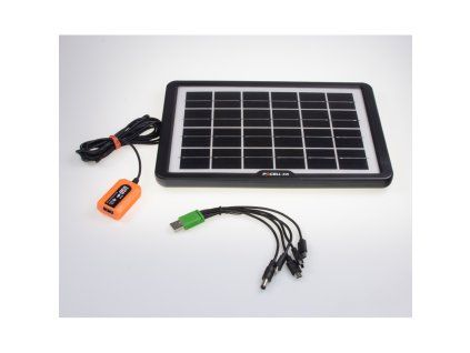 Fotovoltaická solární nabíječka 6V/8W s USB - VZ03