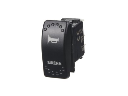 Rocker tlačítko SIRÉNA 12/24V - 47110a