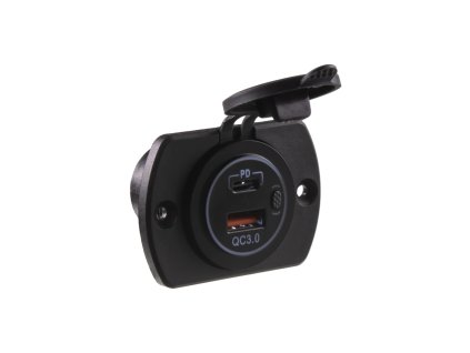 2x USB zásuvka v panelu USB QC3.0 + USB-C - 34558.2