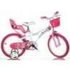 DINO Bikes - Dětské kolo 14" Minnie se sedačkou pro panenku a košíkem - DB-614NN