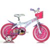 DINO Bikes - Dětské kolo 16" Barbie s košíkem - DB-616GBA