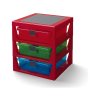 LEGO organizér se třemi zásuvkami - červená - LEGO40950001