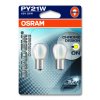 OSRAM 12V PY21W (BAU15S) 12V diadem chrome (2ks) oranžová Duo-blister - OS7507DC-02B