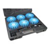 LED výstražné světlo 16LED, modré, set 6ks - wl-h02set6blu