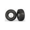 Traxxas kolo 2.2/3.0", disk SCT Split-Spoke saténový-černý, pneu KM2 (2) - TRA5975