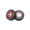 Traxxas kolo 1.4/1.8", disk SCT saténový-červený, pneu SCT (2) - TRA7073A