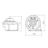 FIAMM AM80SX H+L klakson 12V - 932131Z