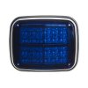 Výstražné LED světlo obdélníkové, 12/24V, modré - kf027blu