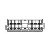 ISO adapter pro autoradia Peugeot Citroen detail konektoru 12