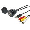 USB / JACK 4pol. zasuvka s kabelem