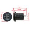 Adapter 12V 2x USB 5V 42A rozmery