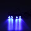 LED stroboskop modrý 4ks 1W - kf704blu