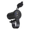 2x USB zásuvka voděodolná na řidítka / trubku - 34549