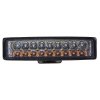 LED světlo obdélníkové, bílá + oranžová, 18x3W, ECE R10 - wl-833