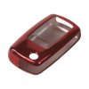 TPU obal pro klíč Škoda, VW, Seat 3-tlačítkový, tmavě červený - 481VW105red2