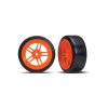 Traxxas kolo 1.9", disk split-spoke oranžový, pneu Drift (2) (přední) - TRA8376A